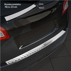 Rear bumper trim for Peugeot 508 Sedan I (W23 | 8) 4D 2010-2018 Chrome Stai