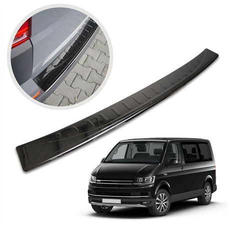 Rear bumper trim for Volkswagen VW Multivan (T6) 2015-2019 | Black chrome S