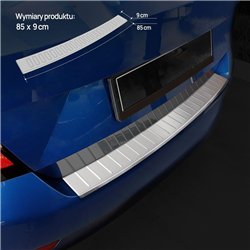 Rear bumper trim for Skoda Octavia Liftback III (5E) 2013-2019 | Silver Sta