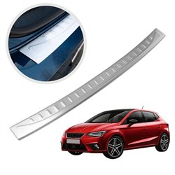 Rear bumper trim for SEAT Ibiza Hatchback V (6F | KJ) 5D 2017- Silver Stain