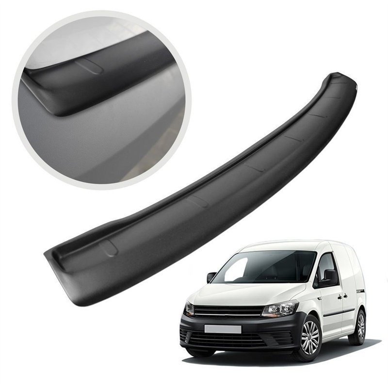 Rear bumper trim for Volkswagen VW Caddy IV (SA | DU) 2015-2020 Black ABS