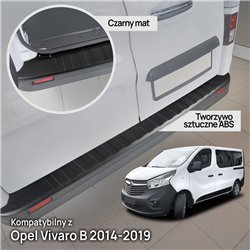 Rear bumper trim for Opel Vivaro B (X82) 2014-2019 | Black ABS