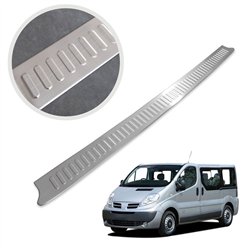 Rear bumper trim for Nissan Primastar I (X83) 2002-2015 | Silver Stainless