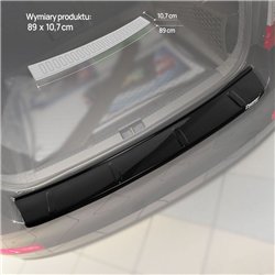 Rear bumper trim for Skoda Octavia Liftback III (5E) 2013-2019 | Black ABS