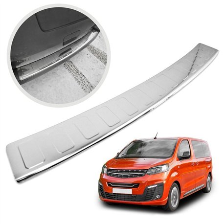 Rear bumper trim for Opel Zafira Life I (K0 | V) 2019- Chrome Stainless ste
