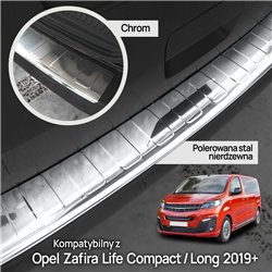 Listwa tylnego zderzaka do Opel Zafira Life I 2019- Stal nie