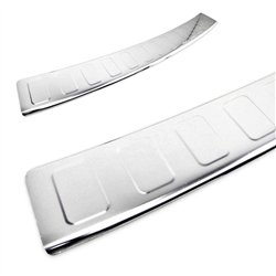 Rear bumper trim for Fiat Scudo III (507) 2022- | Chrome Stainless steel