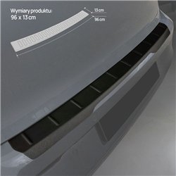 Rear bumper trim for Volkswagen VW Golf Hatchback VIII (CD) 5D 2019- | Blac