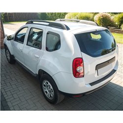 Rear bumper trim for Renault Duster I (HS) 2010-2017 | Black chrome Stainle