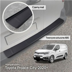 Rear bumper trim for Toyota Proace City I (K9) 2020- | Black ABS