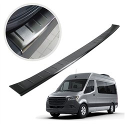 Rear bumper trim for Mercedes Sprinter (W907 | W910) 2018- Black Stainless