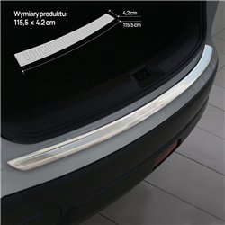 Rear bumper trim for Nissan Qashqai I (J10 | FLJJ10E) 2007-2014 Silver Stai