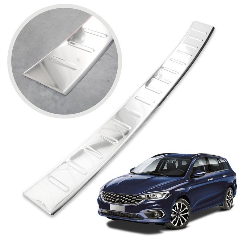 Rear bumper trim for Fiat Egea Station Wagon I (356) 2016- | Chrome Stainle