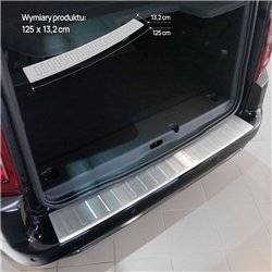 Rear bumper trim for Toyota Proace City I (K9) 2020- | Silver Stainless ste