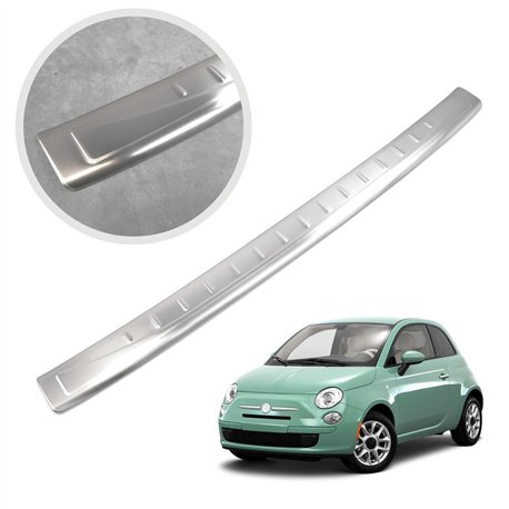 Rear bumper trim for Fiat 500C Convertible I (312) 2D 2009- | Silver Stainl