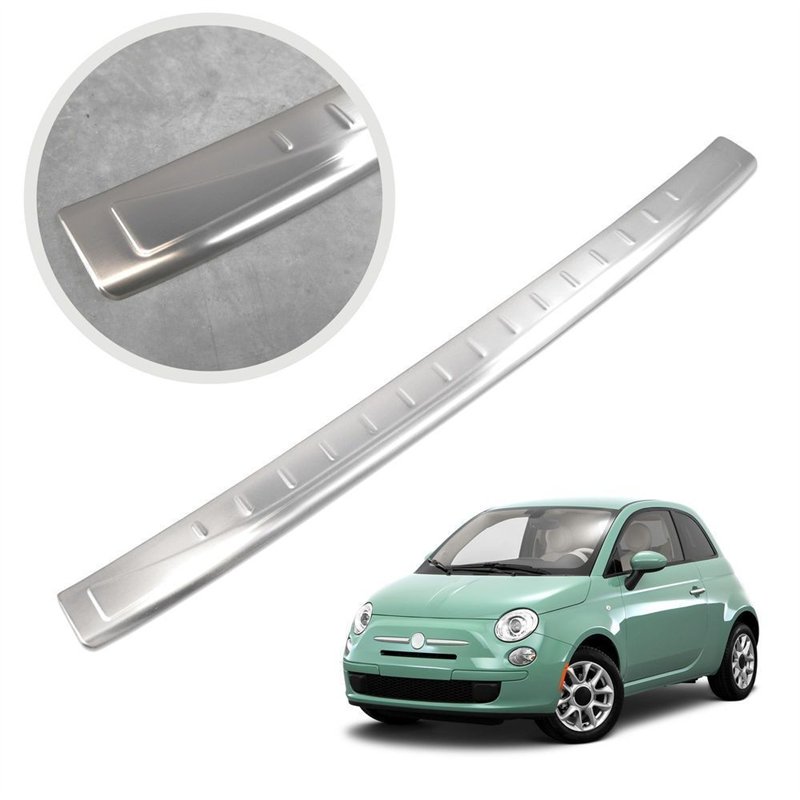 Rear bumper trim for Fiat 500C Convertible I (312) 2D 2009- | Silver Stainl