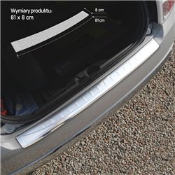 Rear bumper trim for Fiat 500C Convertible I (312) 2D 2009- | Silver Stainl