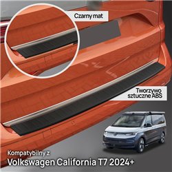 Rear bumper trim for Volkswagen VW California (T7) 2024- | Black ABS
