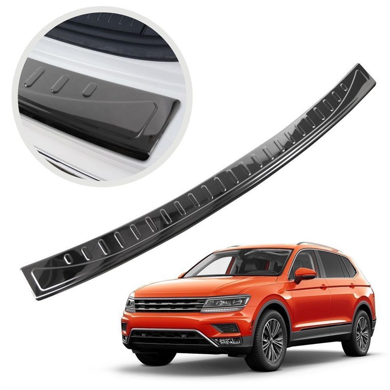 Rear bumper trim for Volkswagen VW Tiguan II (AD1/BW) 2016-2024 | Black chr