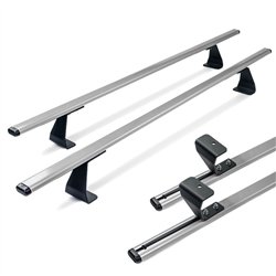 Roof rack for Volkswagen VW Multivan (T6.1) 2019-2022 | Heavy Duty Silver S