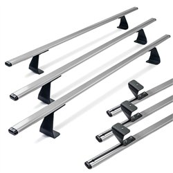 Roof rack for Volkswagen VW Caravelle (T5) 2003-2015 | Heavy Duty Silver St