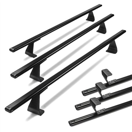 Roof rack for Volkswagen VW Multivan (T5) 2003-2015 | Heavy Duty Black Stee