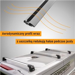 Roof rack for Ford Tourneo Custom II (V710) 2023- | Elegance V3 Lite Silver