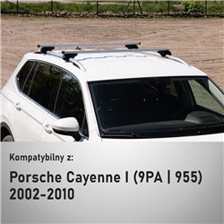 Bagażnik dachowy do Porsche Cayenne I 2002-2010 Boldbar Alpha V