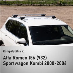 Bagażnik dachowy Alfa Romeo 156 Sportwagon Kombi I 2000-2006 Bol