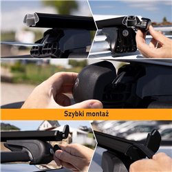 Roof rack for Fiat Panda Hatchback I (141) 1980-2003 | Boldbar Alpha V1 Bla