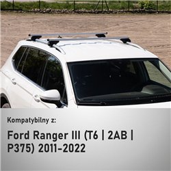 Bagażnik dachowy Ford Ranger III (T6 2AB P375) 4D 2011-2023 Boldbar Al