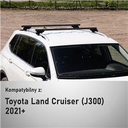 Roof rack for Toyota Land Cruiser IV (J300) 2021- | Boldbar Alpha V1 Black