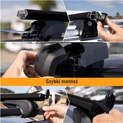 Bagażnik dachowy Citroen C5 Kombi I 2001-2008 Boldbar Alpha V1 Lit