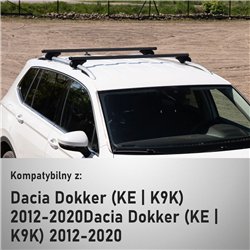Bagażnik dachowy do Dacia Dokker I 2012-2020 Boldbar Alpha V1 Li