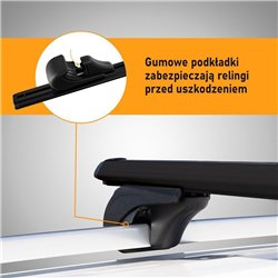Bagażnik dachowy do MG ZT-T Kombi I 2001-2005 Boldbar Alpha V1 L