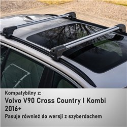 Bagażnik dachowy do Volvo V90 Kombi II Cross Country 2016- Elega