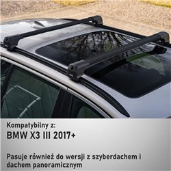 Bagażnik dachowy do BMW X3 (G01) 2017-2024 | Elegance V2