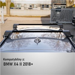 Bagażnik dachowy do BMW X4 (G02) 2018- | Elegance V2 Aluminium