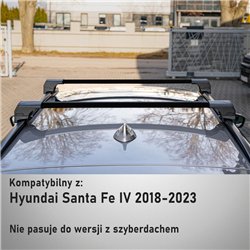 Bagażnik dachowy do Hyundai Santa Fe IV 2018-2024 | Elegance V2