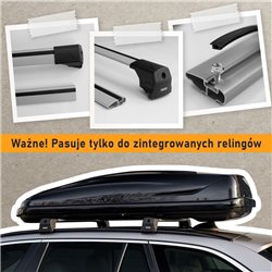 Roof rack for KIA XCeed (CD) 2019- | Elegance V2 Silver Aluminum Matte