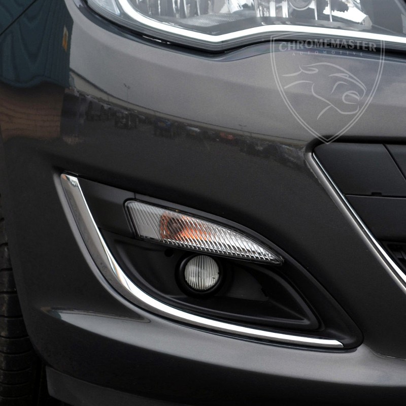 Halogen strip for Opel Astra 4 J 2010-2015 Chrome overlays