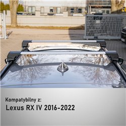 Bagażnik dachowy do Lexus RX IV 2016-2022 | Elegance V2 Alum