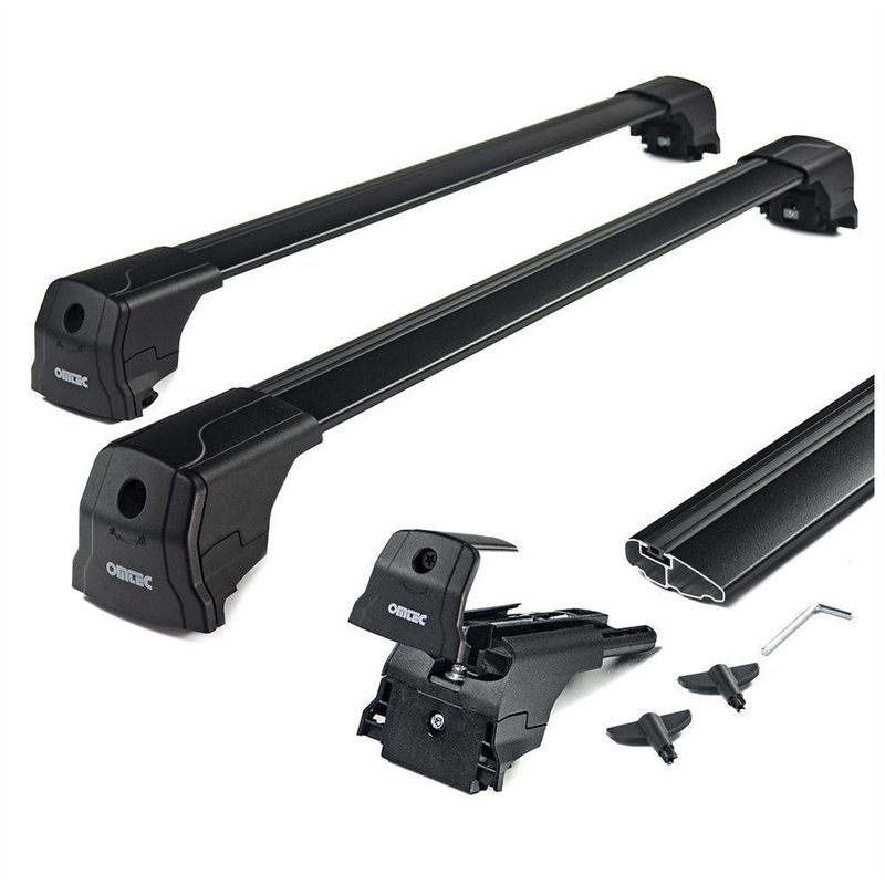 Roof rack for Mercedes GLC (X254) 2022- | Elegance V2 Black Aluminum