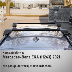 Bagażnik dachowy do Mercedes EQA (H243) 2021- | Aluminiu