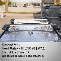 Roof rack for Ford Galaxy III (CD390 | WA6) PRE-FL 2015-2019 Elegance V2 Si