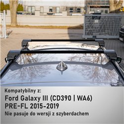 Roof rack for Ford Galaxy III (CD390 | WA6) PRE-FL 2015-2019 Elegance V2 Bl