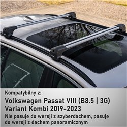 Bagażnik dachowy do Volkswagen VW Passat Variant Kombi VIII FL