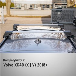 Bagażnik dachowy do Volvo XC40 I 2018- Elegance V2 Aluminiu