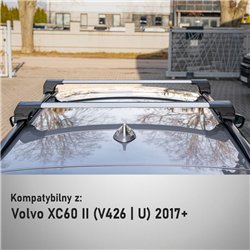 Bagażnik dachowy do Volvo XC60 II 2017- Elegance V2 Alum