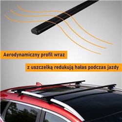 Roof rack for KIA Carnival (KV-II | UP/GQ) 1999-2006 Solidbar BLT Black Ste